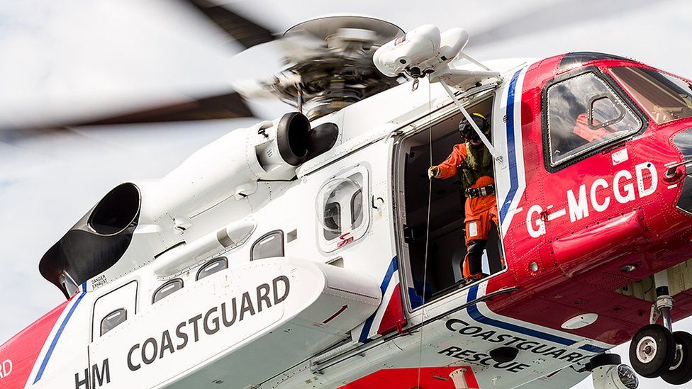 Coastguard helicopter