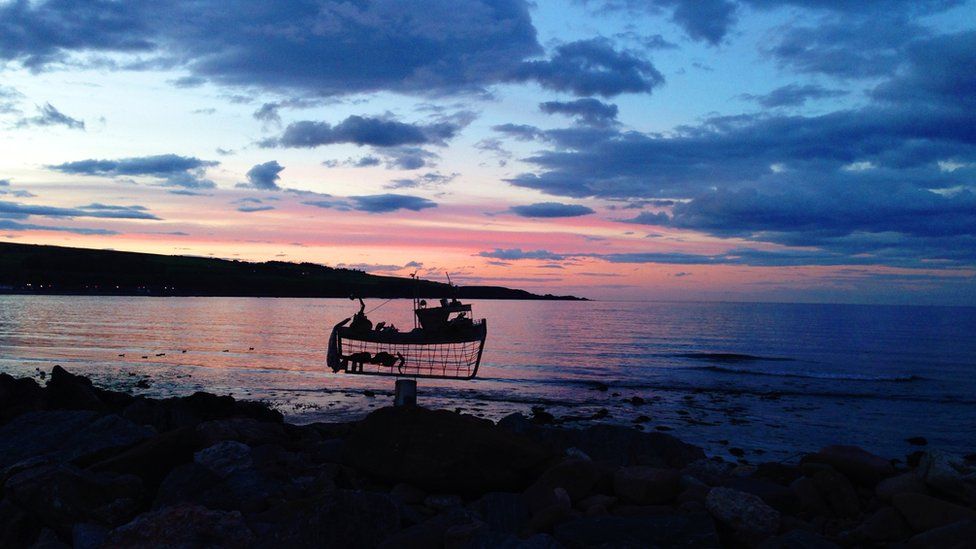 Sunset over Stonehaven