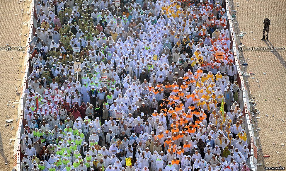Pilgrims in Mecca