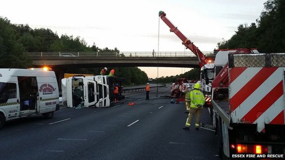 m11-near-stansted-reopens-after-chemical-spill-bbc-news