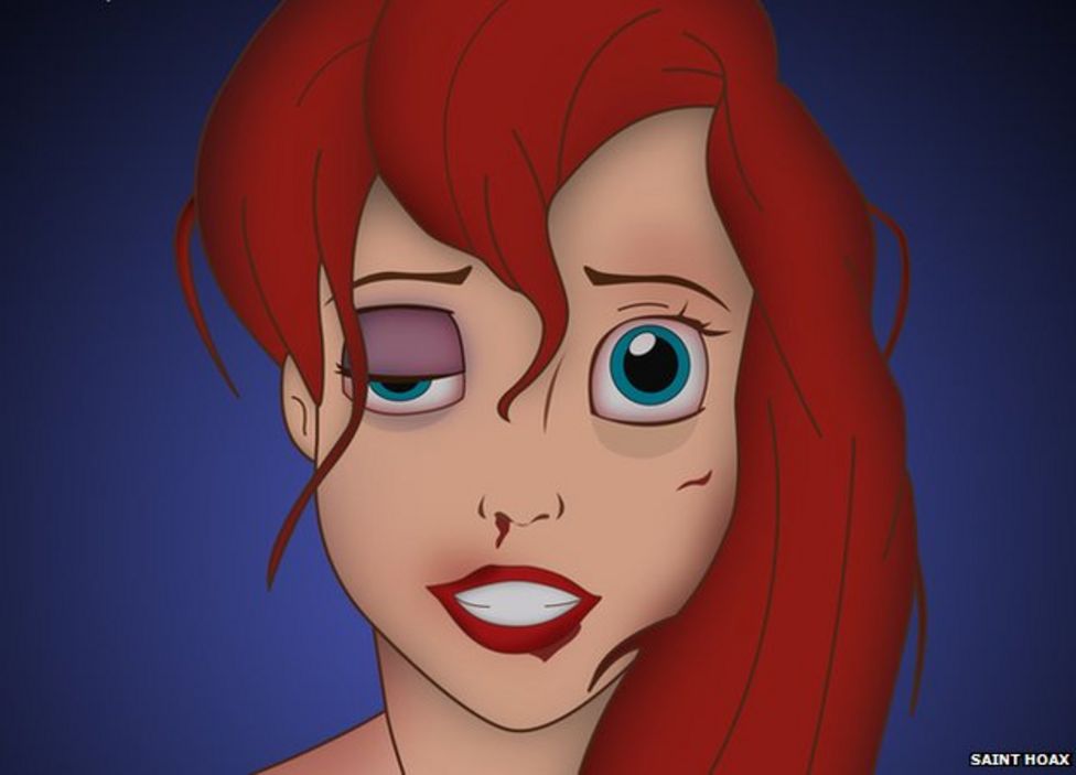 Cartoon domestic violence campaign launched by artist - BBC News