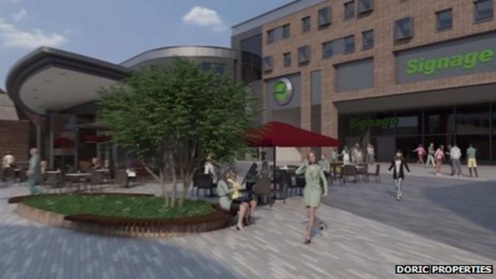 Botley shopping centre revamp plan video released BBC News