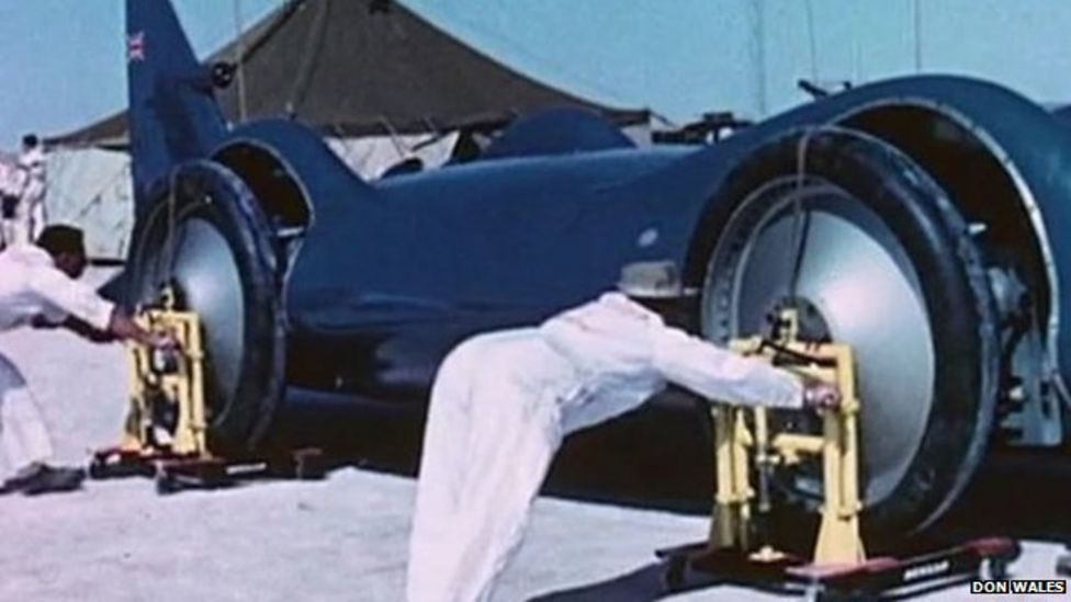 Unseen Donald Campbell speed record footage restored BBC News