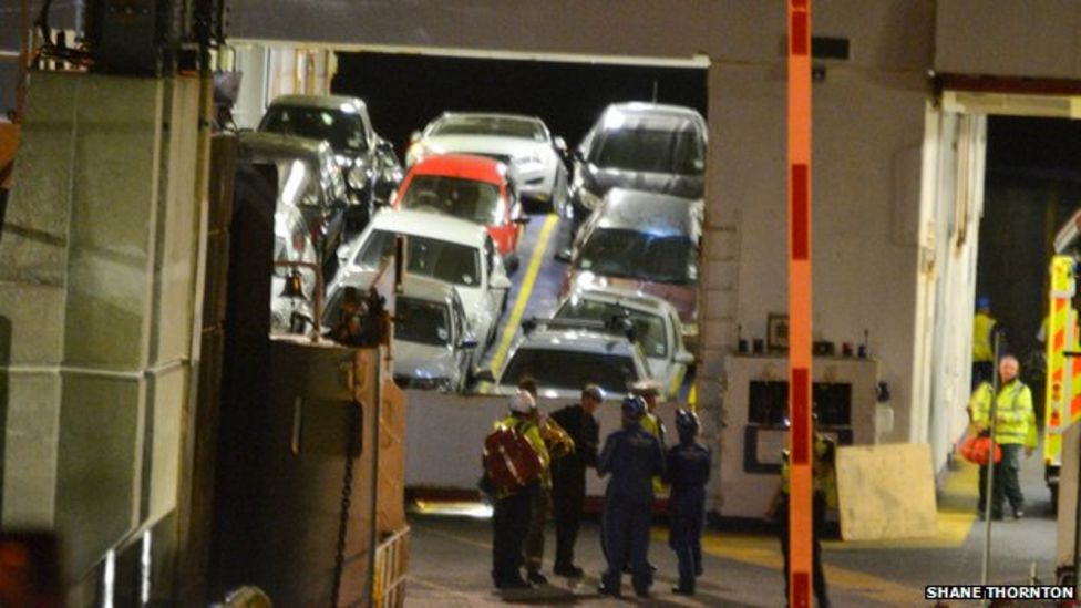 Isle of Wight ferry car deck collapse injures four BBC News