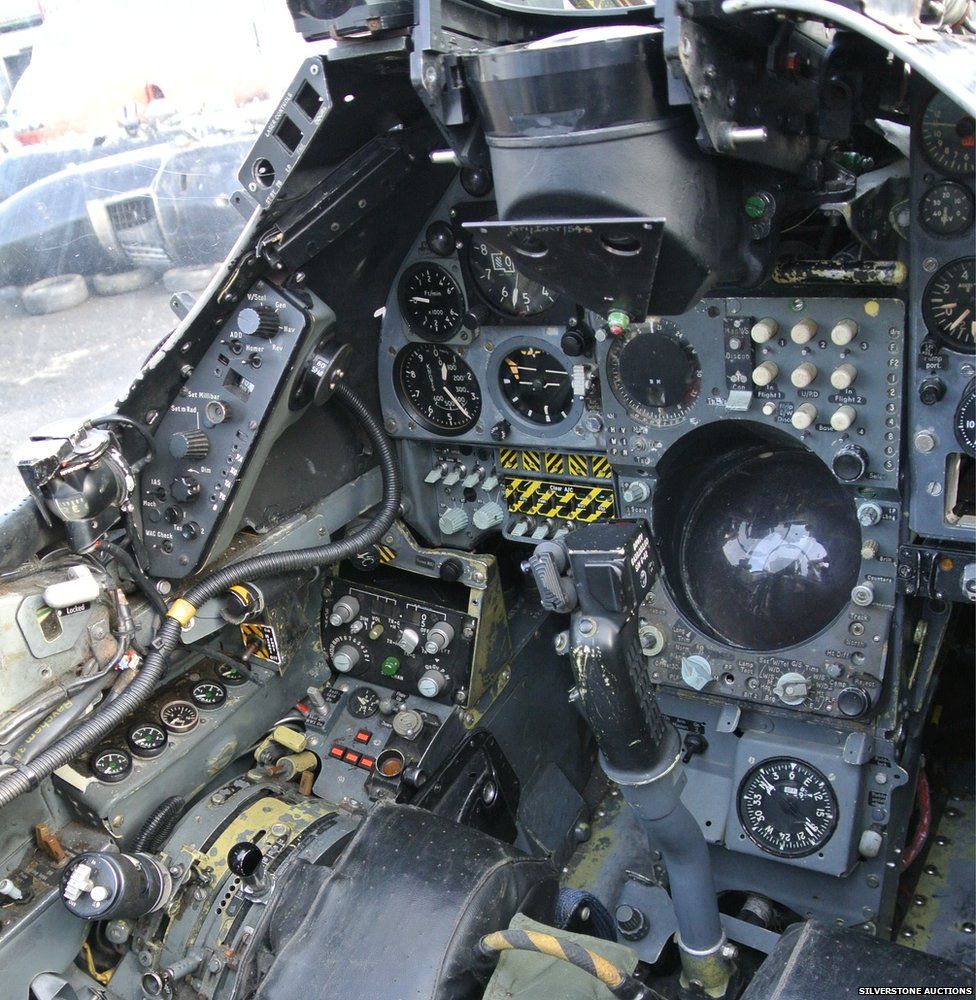 Cockpit of 1976 Hawker Siddeley Harrier GR3 Jump Jet