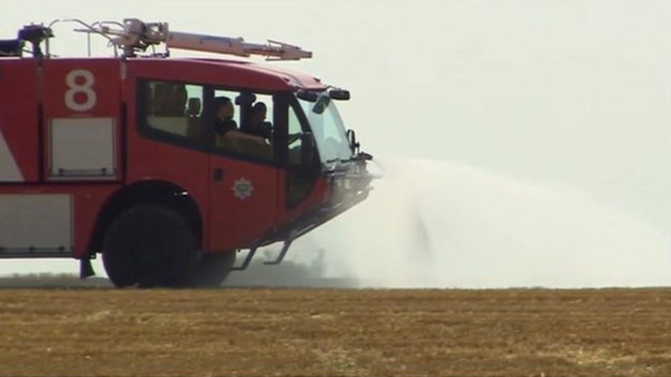 Salisbury Plain fire destroys crops BBC News