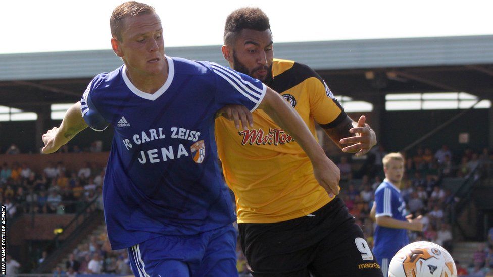 Newport County continued their preparations for the new season with a 1-0 friendly win over Carl Zeiss Jena at Spytty Park.