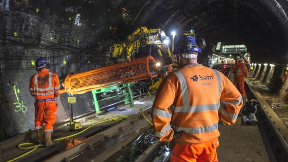 Glimpse of Edinburgh's Haymarket railway tunnel works BBC News