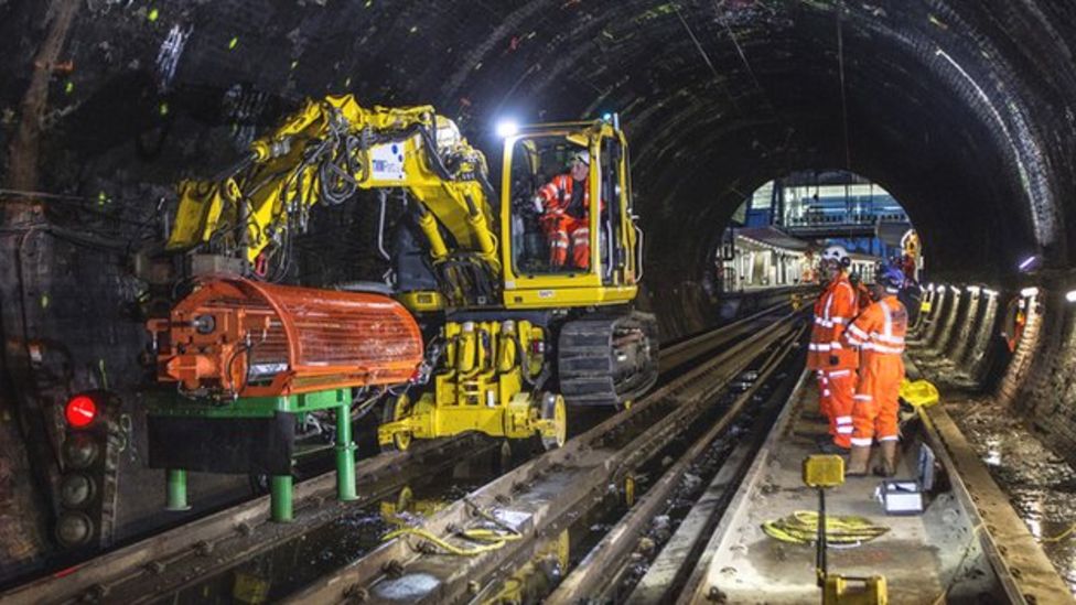 Glimpse of Edinburgh's Haymarket railway tunnel works BBC News