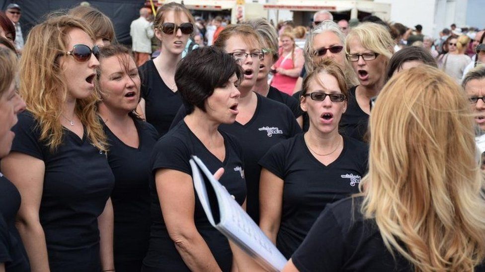 The Culdroses choir. Pic: Kevin Thomas