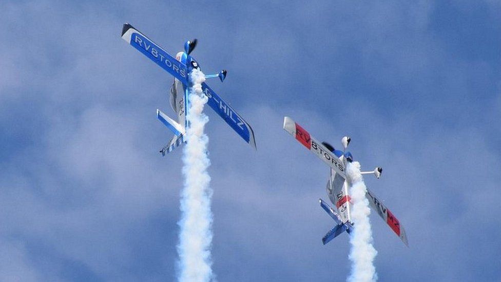 The RVators carry out acrobatics at Culdrose Air Day. Pic: Kevin Thomas