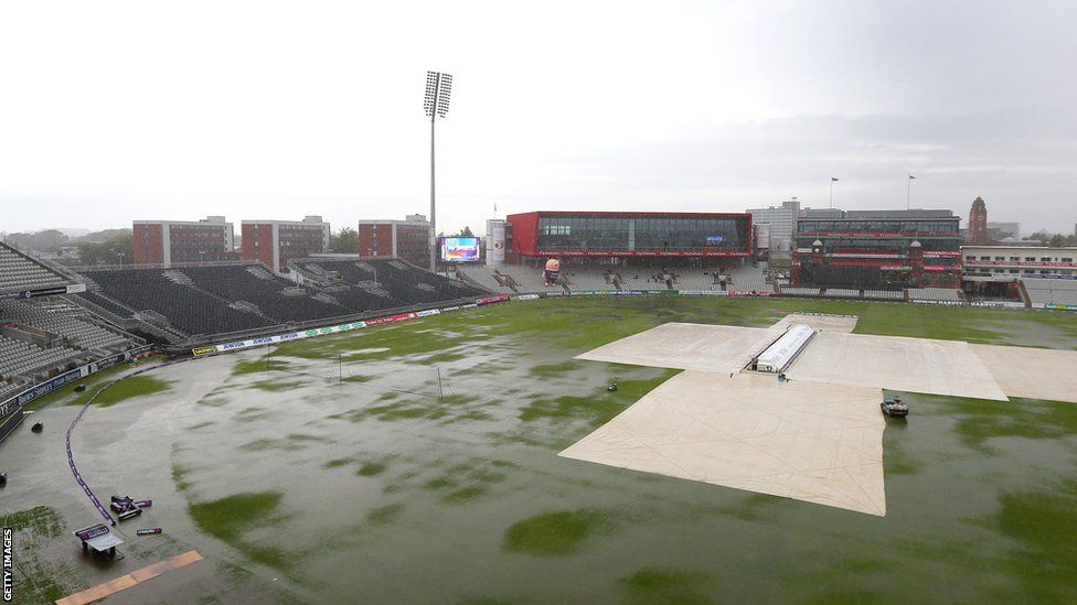 Glamorgan’s T20 Blast quarter final against Lancashire at Old Trafford was washed out after heavy rain on Friday.