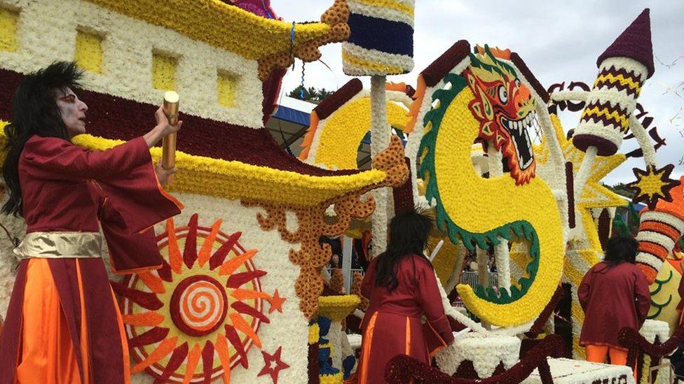 Thousands enjoy Jersey Battle of Flowers BBC News