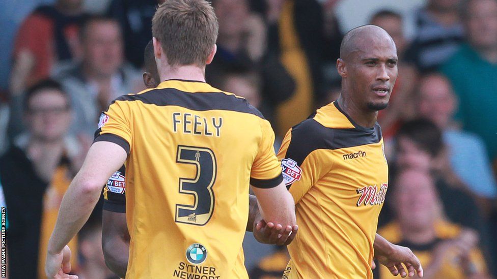 Striker Chris Zebroski scored as Newport County secured their first point of the League Two season at home to Burton Albion.