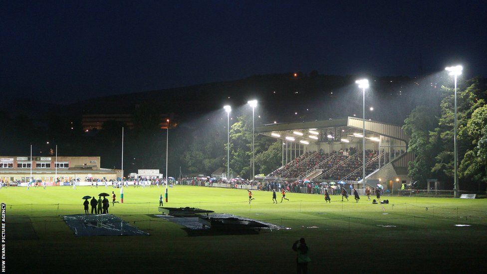 Newport Gwent Dragons hosted English Premiership champions Northampton Saints at Ebbw Vale, the first time the Welsh region had staged a game at Eugene Cross Park.