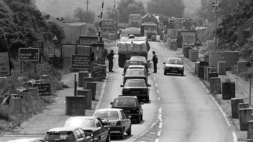 Checkpoint at Cloghogue in Newry