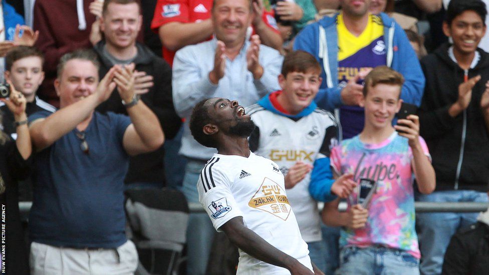 Dyer celebrates after scoring his second goal of the afternoon to seal an impressive 3-0 win over West Brom.