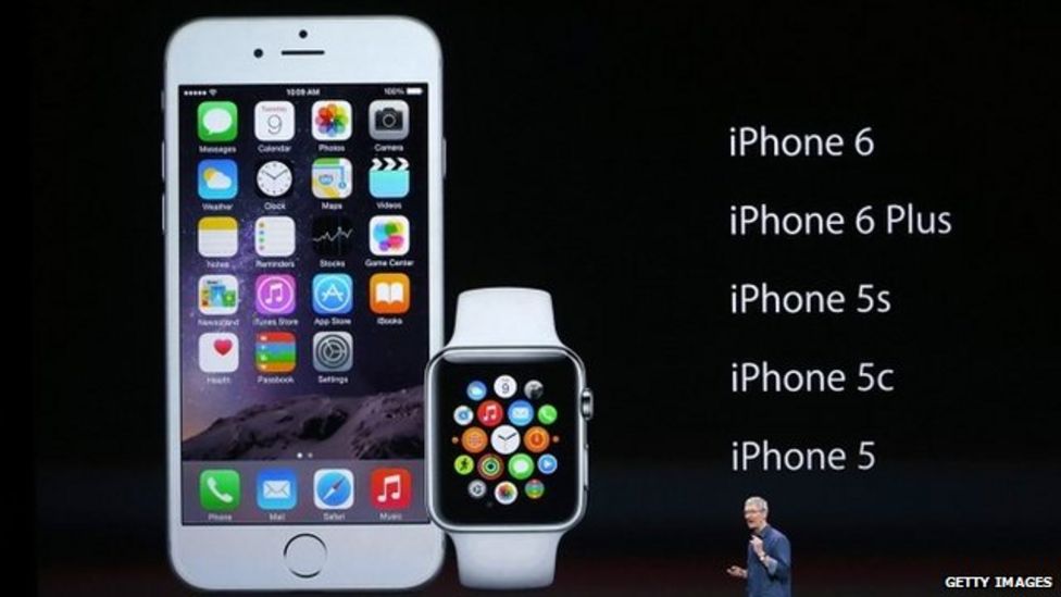 Apple Watch unveiled alongside new larger iPhones - BBC News