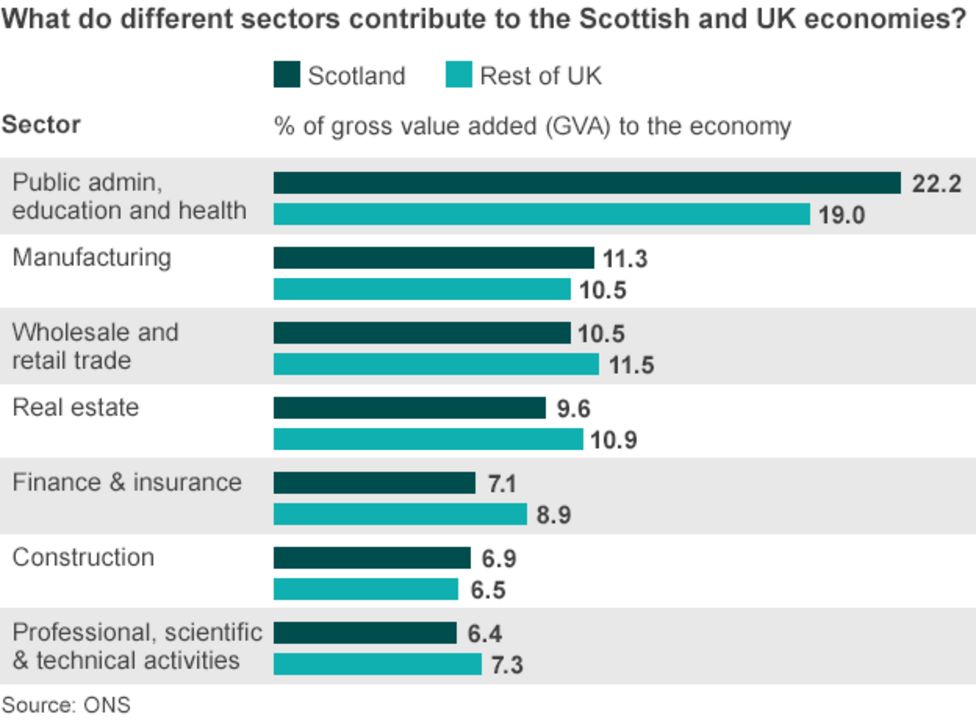 How important is the financial sector to Scotland's economy? BBC News