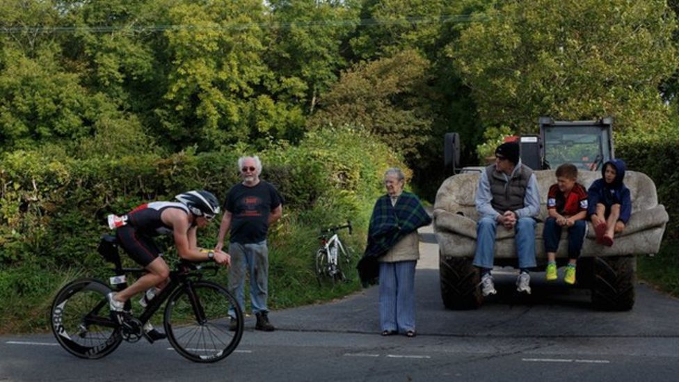 Ironman Wales attracts thousands of athletes BBC News