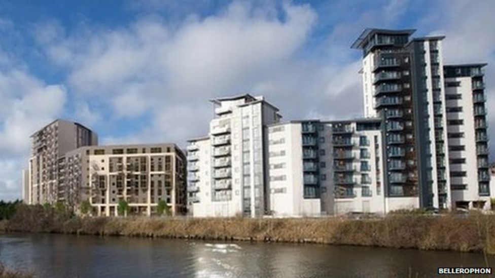 Riverside flats development in Cardiff 'unaffordable' BBC News