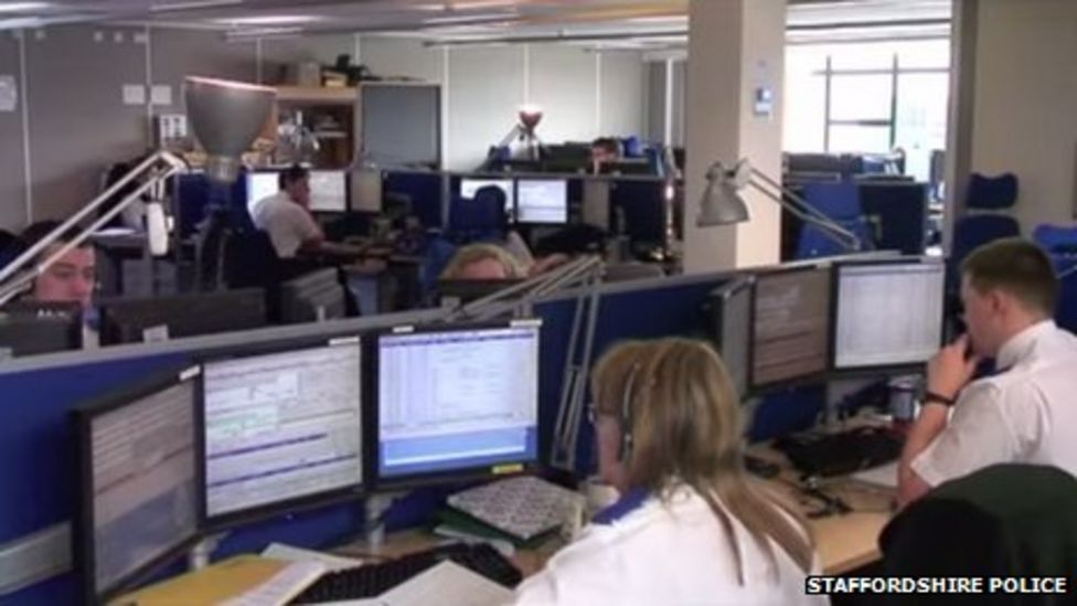 Staffordshire Police calls problems blame on staff shortages - BBC News