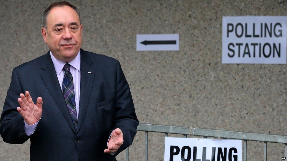 Alex Salmond votes