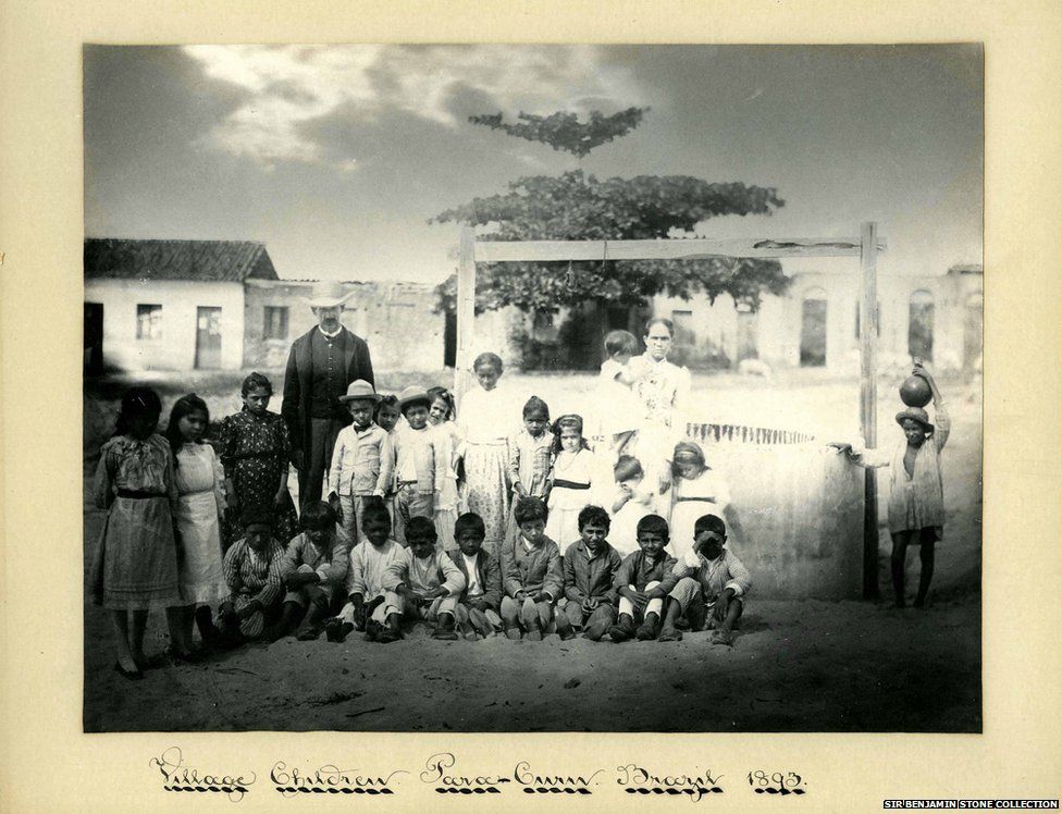 Village Children, Para Paracuru, Brazil in 1893