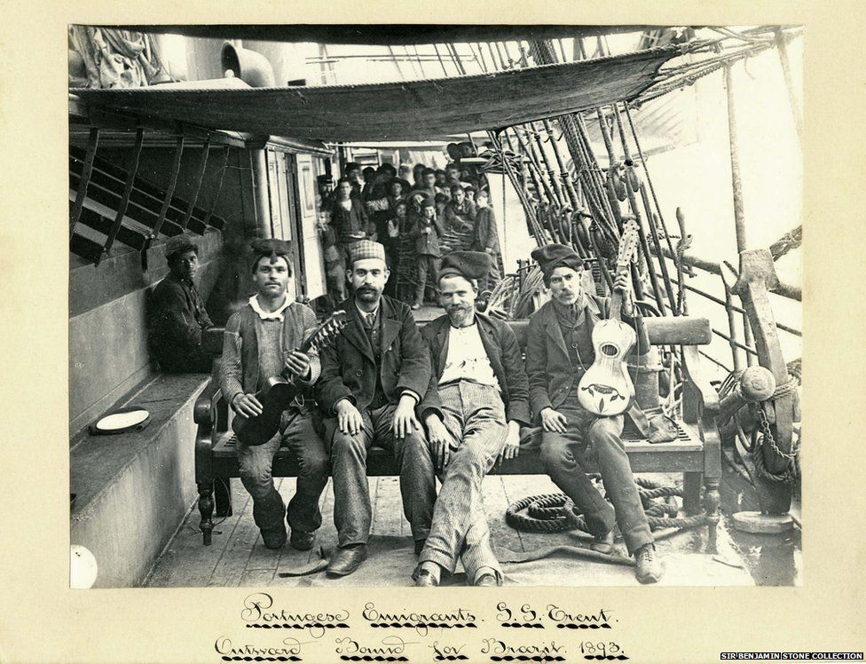 Portuguese Emigrants. S.S.Grant, Outward Bound for Brazil in 1893