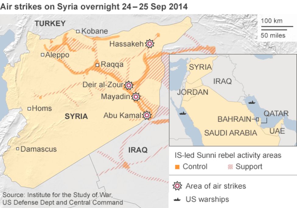 Islamic State crisis: US hits IS oil targets in Syria - BBC News