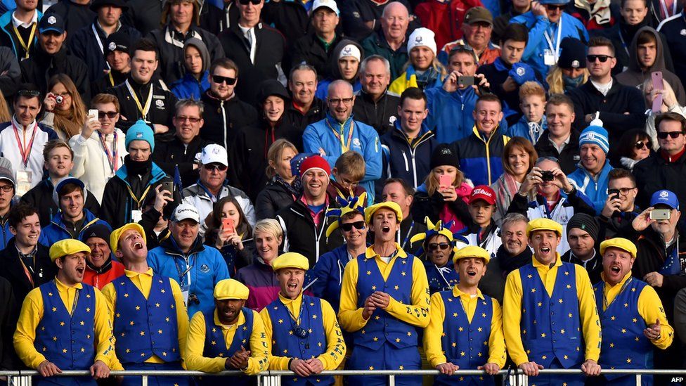 The weird and wonderful outfits of fans at the Ryder Cup