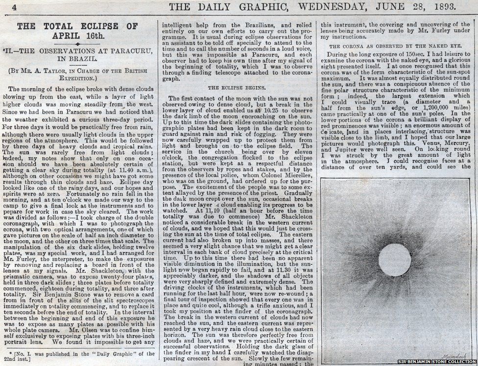 A picture of The Daily Graphic dated 28 June 1893