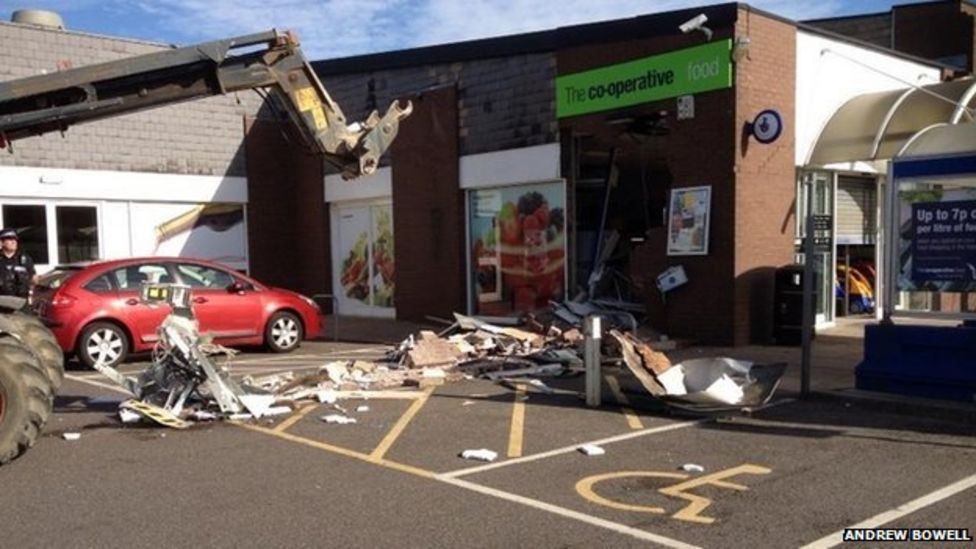 Thieves Use Digger To Take Market Deeping Co-op Cash Machine - Bbc News