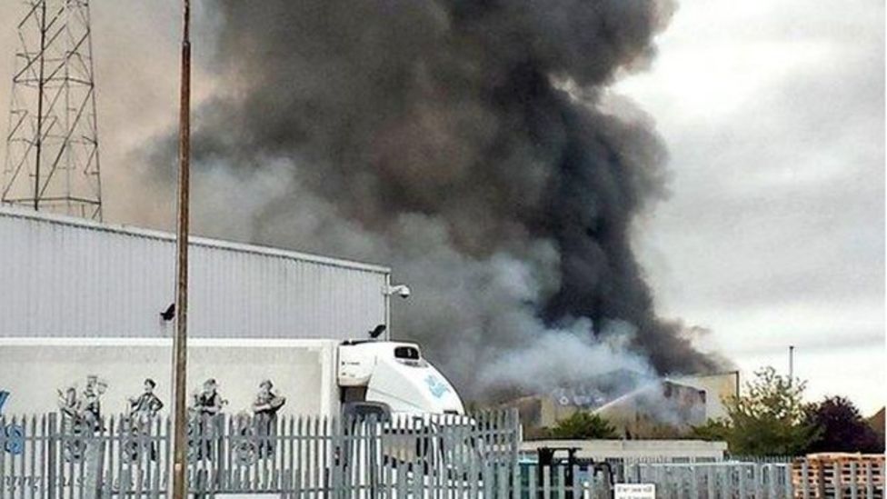 Hull Cleartech Waste recycling plant fire fought by crews BBC News
