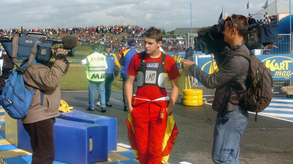 Jules Bianchi as a karting driver in 2006