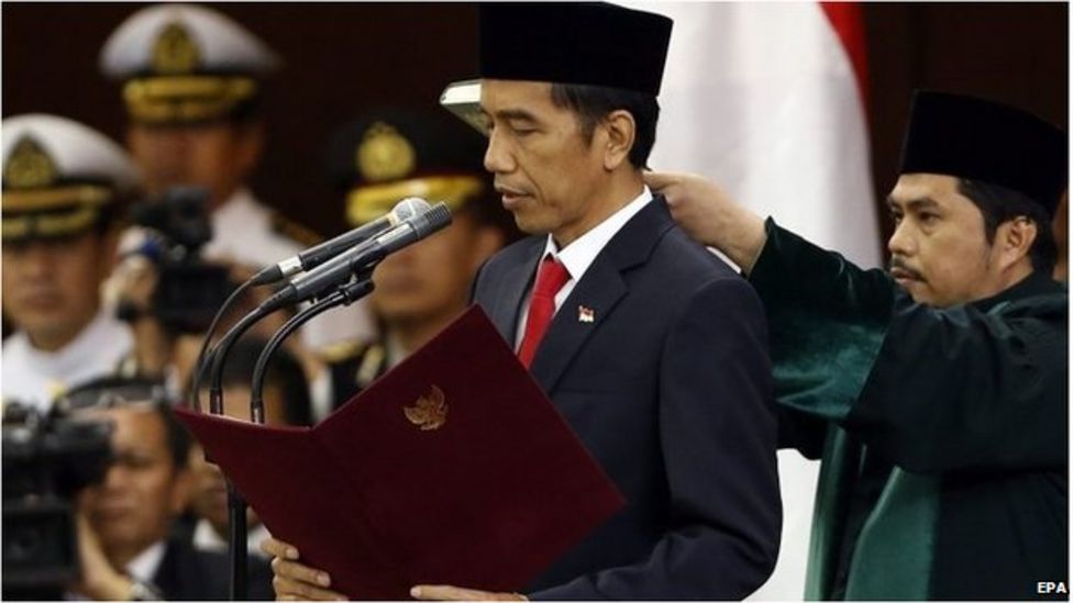 Joko Widodo Sworn In As Indonesian President - BBC News