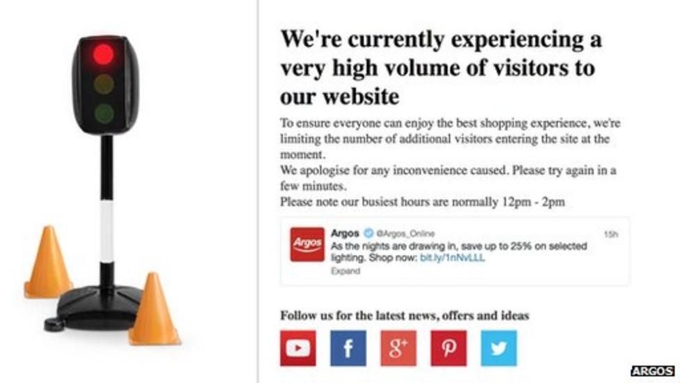 Argos faces glitches after website update BBC News