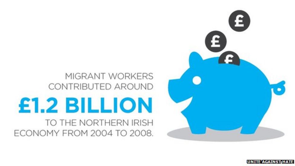 Immigration benefits Northern Ireland, says report BBC News