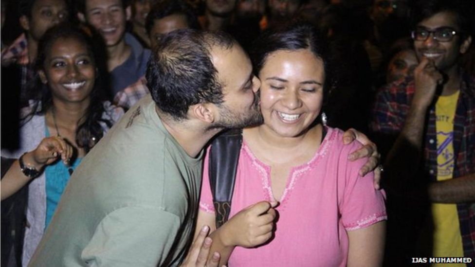 Bbctrending How The Kiss Of Love Spread Across India Bbc News 6183