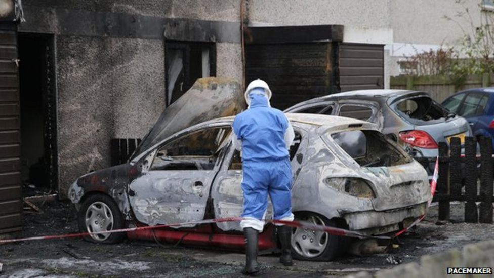 Antrim fire Two rescued as blaze spreads to houses BBC News