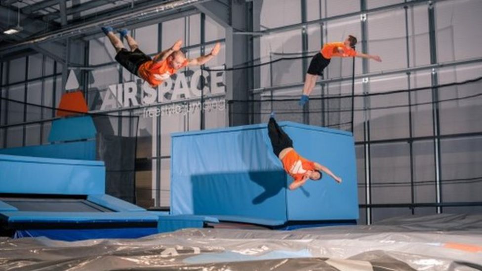 Go Ape opens indoor trampoline arena in East Kilbride BBC News