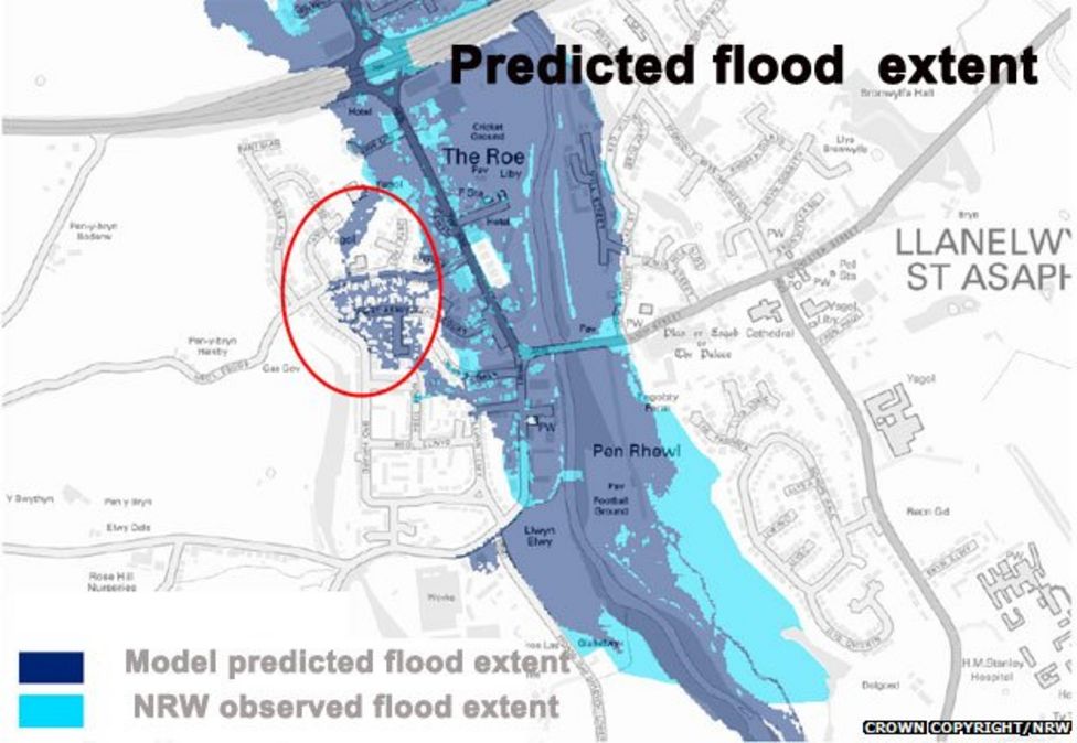 St Asaph flood risk plans on show BBC News