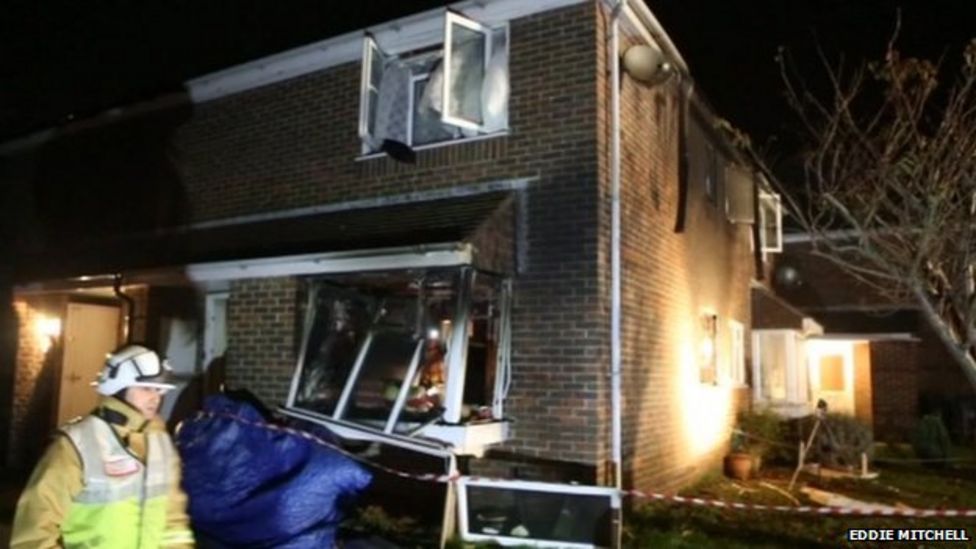Exploding aerosol can causes Shoreham house fire BBC News