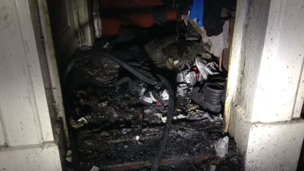 Bolton arson attack Family forced to jump to safety BBC News