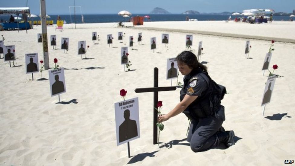 Rio Protest Brazil Police Demand Tougher Protection Laws BBC News    79726191 025048555 1 