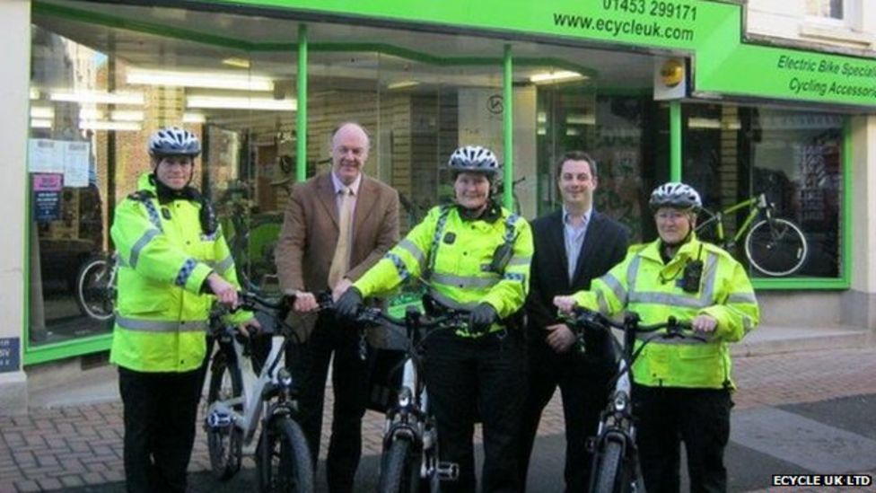 Gloucestershire police in electric bicycle trial BBC News