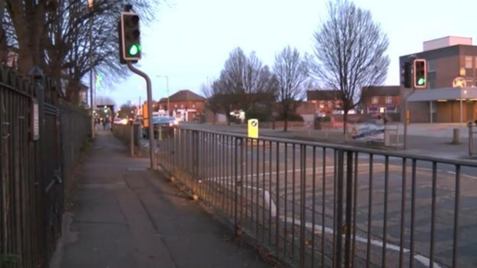 Kempston lollipop lady hit by car on school crossing BBC News