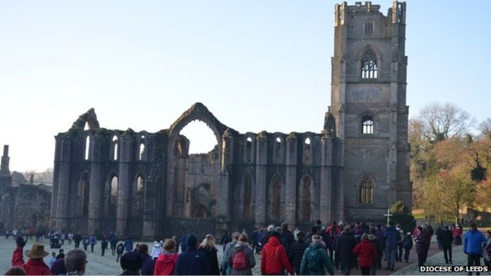 of Knaresborough leads Ripon Cathedral pilgrimage BBC News