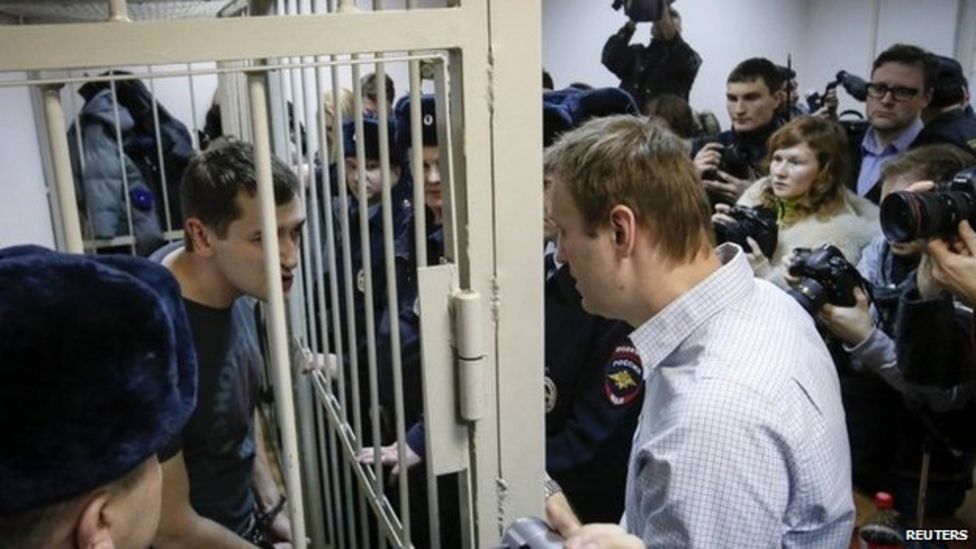 Russia avoids making Navalny martyr but jails brother - BBC News