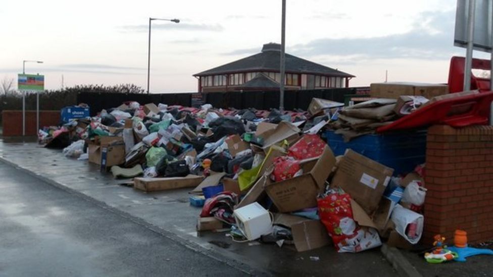 Coulby Newham flytippers dump 40 tonnes of rubbish BBC News